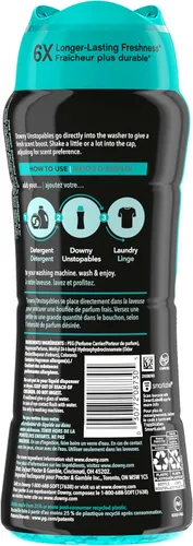 Vista 9 de Downy Unstopables - Perlas potenciadoras de aroma para lavar la ropa, frescas, 18.2 onzas