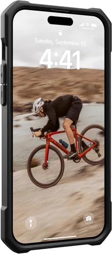 Vista 8 de URBAN ARMOR GEAR UAG - Funda compatible con iPhone 15 Plus de 6.7 pulgadas, Essential Armor negro, imán integrado compatible con carga MagSafe