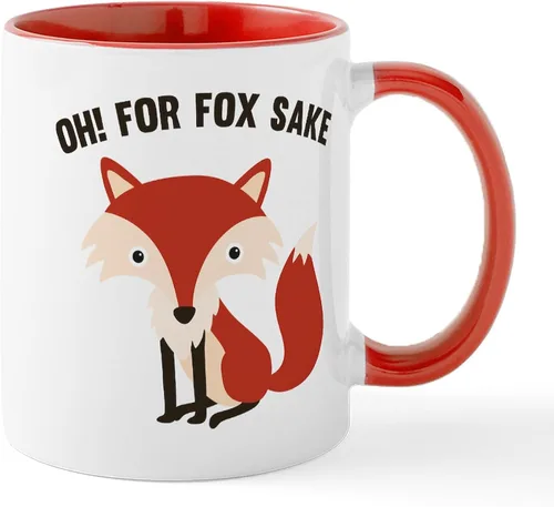 Vista 16 de CafePress Taza de café de cerámica For Fox Sake de 11 oz (11.0 fl oz)