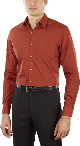 Vista 16 de Van Heusen - Camisa de vestir para hombre, de popelina ajustada lisa Negro