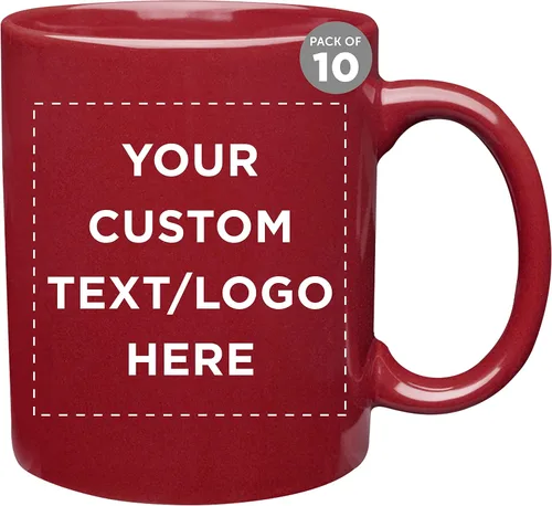 Vista 14 de Tazas de café de cerámica personalizadas para el Día del Padre, 11 onzas, juego de 10/50/100, paquete personalizado a granel, juego de tazas de café