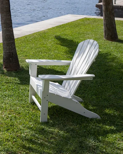 Vista 6 de POLYWOOD South Beach Adirondack, sillón ideal para la playa., Verde