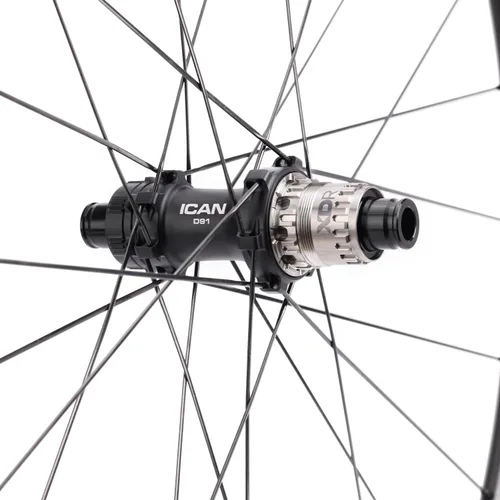 Vista 5 de ICAN AERO 38 Disc/52 discos 46.74 oz/49.91 oz 0.827 in ancho interior disco carbono bicicleta carretera ruedas compatible con neumáticos 700 *