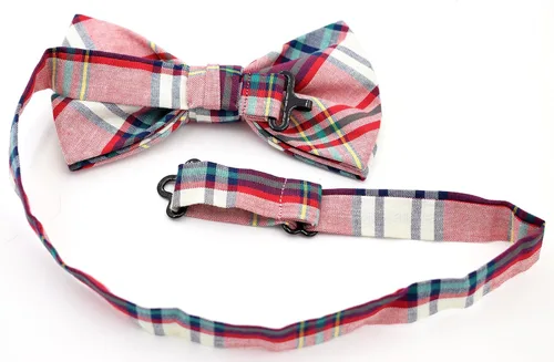 Vista 6 de Carahere Mens Novel Plaid Bow Ties Adjustable Pre Tied Bow Ties For Men Lattice Bow Tie