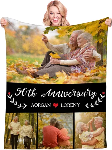 Vista 9 de Manta personalizada con texto fotográfico, manta personalizada con imagen para niños, madres, padres, amantes de mascotas, manta de franela