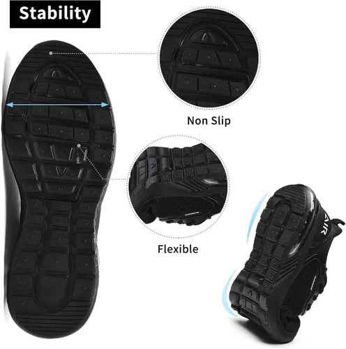 Vista 5 de Impdoo - Zapatos deportivos con cámara de aire para hombre ideales para correr trotar deportes gimnasio tenis entrenamiento