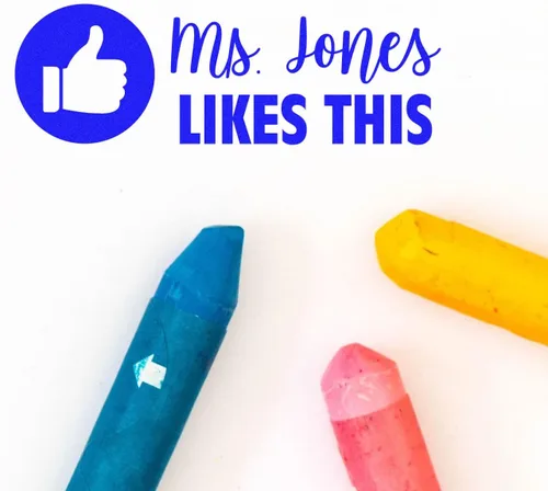 Vista 6 de Sello personalizado de Facebook Thumbs Up, bonito regalo para profesores, hecho a medida, disponible en 11 colores de tinta, tamaño 3/4 pulgadas x