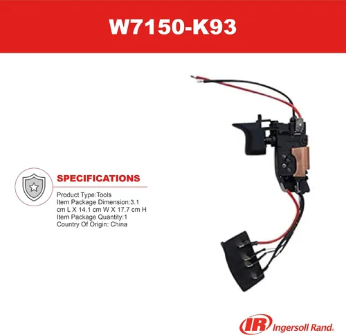 Vista 2 de Ingersoll Rand W7150-K93 Kit de gatillo y conector de batería para llave de impacto inalámbrica