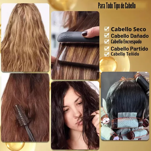 Vista 5 de Suero de tratamiento capilar de queratina, tratamiento de suero capilar para cabello seco dañado, cápsulas de aceite para el cabello con queratina