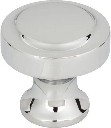 Vista 4 de Atlas Homewares Bradbury - Pomo redondo de latón cálido de 1 1/4" de diámetro