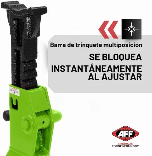 Vista 5 de AFF Viking 4 toneladas de soporte de gato con trinquete resistente - Juego de soportes de gato estilo trinquete - Par