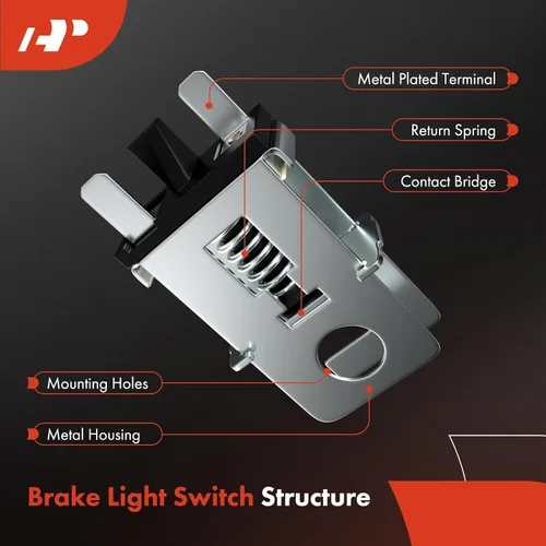 Vista 2 de A-Premium - Lámpara de interruptor de luz de freno compatible con Ford, Lincoln, Mercury para Mustang, Country Squire, Custom, E-100 Econoline