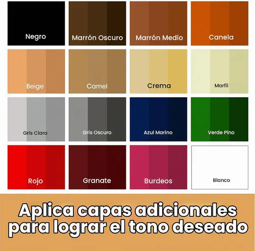 Vista 7 de Furniture Clinic - Bálsamo de cuero para recolorar, 16 colores, kit de reparación de cuero para muebles, sofás, asientos de automóvil y más, tinte