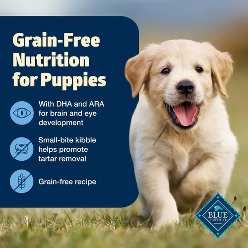 Vista 3 de Blue Buffalo Freedom - Alimento seco natural para cachorros, sin granos, pollo, 4 libras