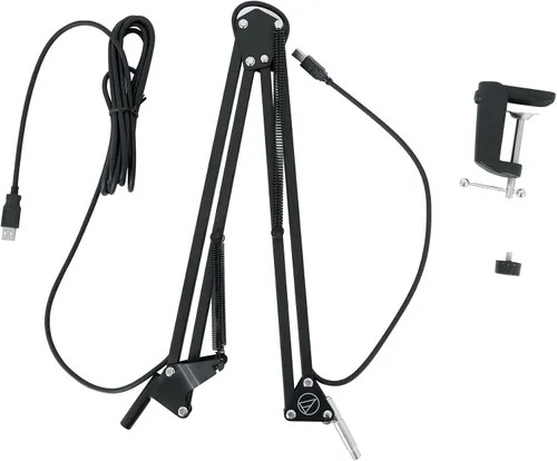 Vista 7 de Rockville RCM01 Pro Studio Micrófono de condensador de grabación Mic+Metal Shock Mount Bundle con Audio Technica P11998 Boom Arm (2 artículos)