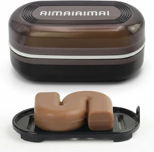 Vista 17 de AIMAIAIMAI Juego de 3 jaboneras de silicona, soporte para jabón con diseño autodrenante, bandeja fácil de limpiar para ducha, baño, cocina y bañera