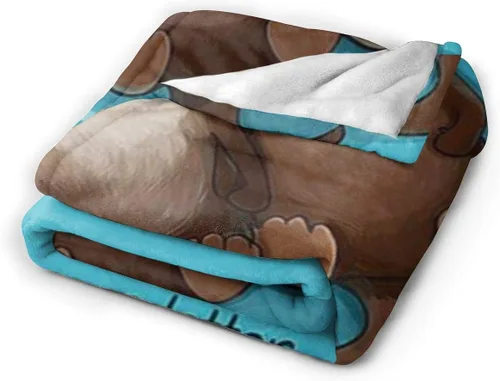 Vista 2 de Manta de Nutria Regalos de Nutria para Mujeres Hombres Niños Manta Liviana de Felpa para Regazo Manta de Franela Suave para Sofá Regalos