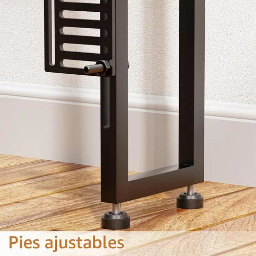 Vista 7 de LAKEMID Cabecera tamaño Queen, cabeceros con luz LED, salidas y puertos USB, cabecera con estante de almacenamiento, cabecera resistente y estable
