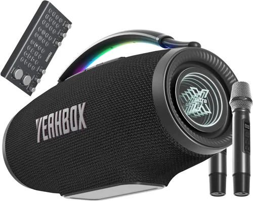 Vista 10 de YEAHBOX Ultra 320 K Altavoz portátil Bluetooth Partido Karaoke PA Altavoz Blanco