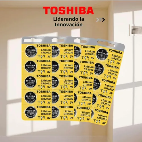 Vista 5 de Toshiba CR2032 3 Volt Pila de Litio Tipo Moneda (5 Baterías)