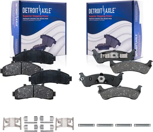 Vista 125 de Detroit Axle - Pastillas de freno traseras para Toyota Prius 2012-2015 Prius Plug-In 2017-2018 Corolla iM 2016 Sion iM 2011-2017 Lexus CT200h