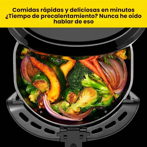 Vista 4 de Chefman - Freidora de aire digital, tamaño familiar grande 5 cuartos - Control digital de un toque, preajustes para papas, pollo, carne, piezas