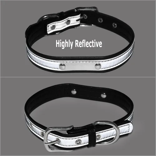 Vista 6 de Collares reflectantes personalizados para gatos con etiqueta de nombre y chapado, collar de gato personalizado grabado con nombre y teléfono, collar