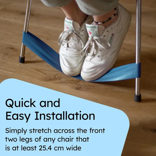 Vista 3 de Paquete de 24 bandas para sillas Gafly para niños con pies inquietos – Asiento flexible alternativo – Bandas de ansiedad para sillas y escritorios