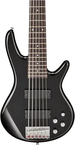 Vista 2 de Ibanez GSR206 bajo eléctrico de 6 cuerdas, diapasón de palisandro, Negro