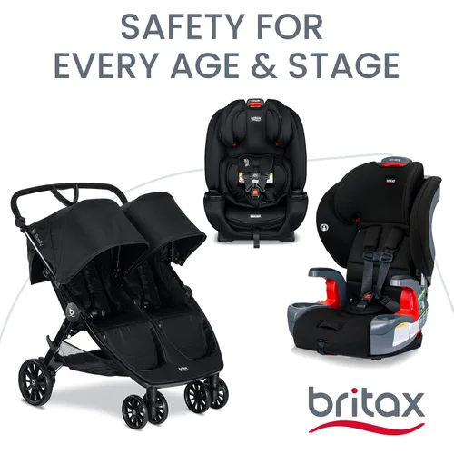 Vista 8 de Sistema de viaje para bebé Britax Willow Brook, conjunto de asiento de coche y cochecito con base Aspen, tecnología ClickTight, sistema RightSize