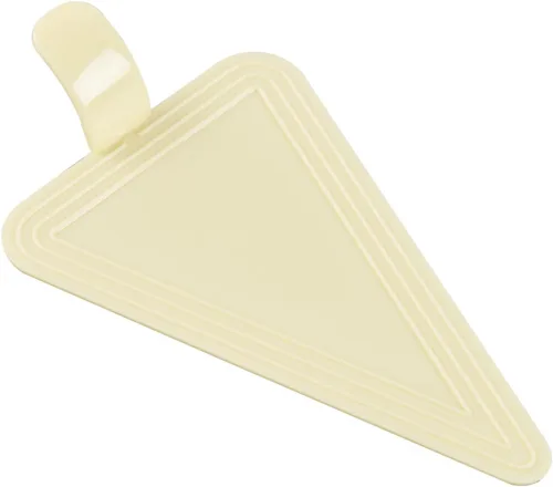 Vista 21 de Restaurantware Tablas para pasteles de 4.5 x 3 pulgadas, 100 bandejas triangulares de postre, ligeras con asa, tableros de repostería de plástico