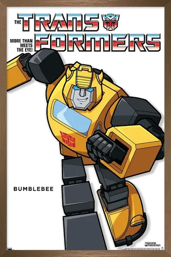Vista 16 de Trends International Hasbro Transformers - Póster de pared de la serie Bumblebee Feature Series, 14.72 x 22.37 pulgadas, versión enmarcada de madera