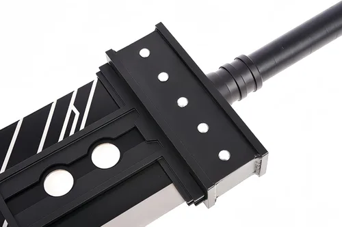 Vista 4 de Sword Valley Buster Sword, Cuchillo de Acero Cloud Strife, Espada Ancha de Acero - Espada Decorativa Estilo Fantasía - 142cm/55.91", Espada de Anime
