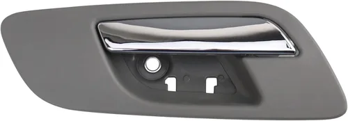 Vista 134 de TRQ Manija de puerta interior delantera izquierda cromada y negra para el lado del conductor compatible con Ford F-150 2012-2014