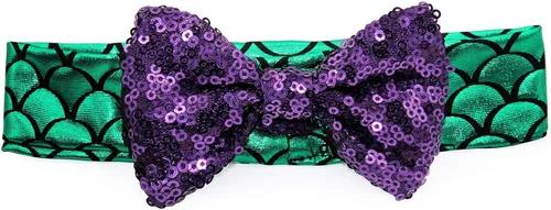 Vista 6 de AmzBarley Conjunto de falda de sirena para bebé, para primer cumpleaños, princesa, Halloween, fiesta, 3 piezas