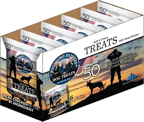 Vista 3 de Founding Fathers Golosinas suaves y masticables para perros, carne de res, 16 onzas (paquete de 1)