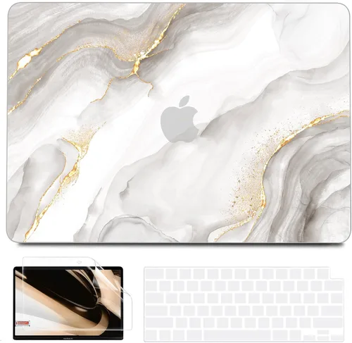Vista 10 de B BELK - Funda compatible con MacBook Air de 13 pulgadas con chip M1 2021 2020 2019 2018 A2337 A2179 A1932, Plastic Hard Shell for MacBook Air