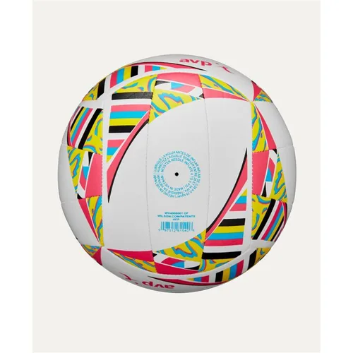 Vista 7 de Balón de Voley Playa Wilson Avp Movement Vb New Amarillo Blanco Rose TPU