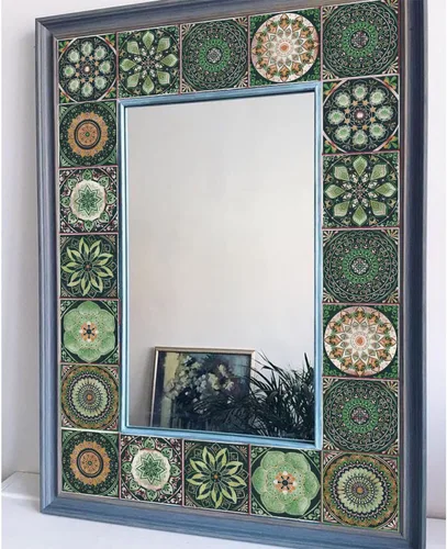 Vista 2 de 24 calcomanías para azulejos para despegar y pegar, pegar en azulejos en muro para cocina, azulejos de pared, azulejos de baño, calcomanías