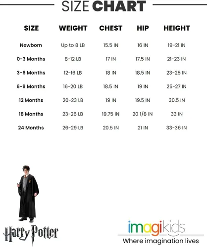 Vista 7 de Harry Potter Conjunto de 4 piezas para bebé niñas body y falda