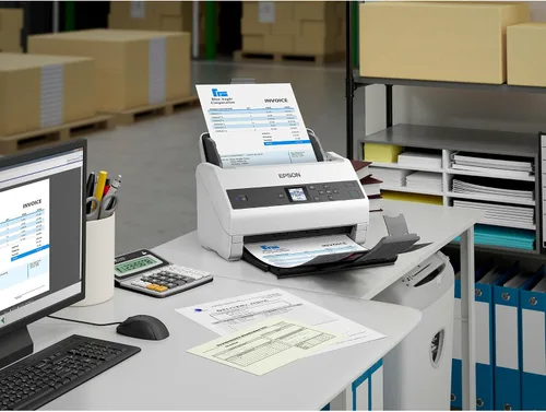Vista 4 de Epson Workforce DS-970 Sheetfed Scanner - 600 dpi Óptico, Color blanco