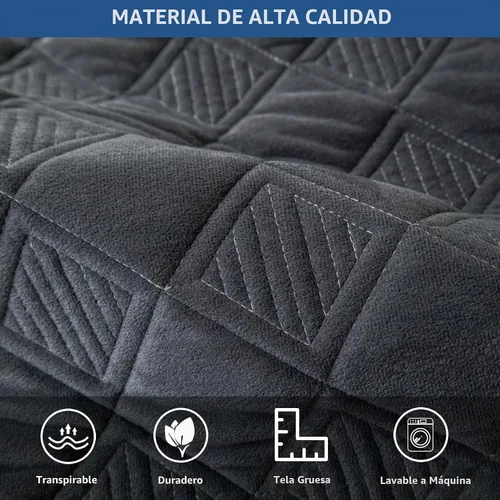 Vista 3 de Eismodra Fundas para brazos de silla, funda de sofá para sofá reclinable, sillón reclinable, gatos y perros, funda antideslizante para reposabrazos