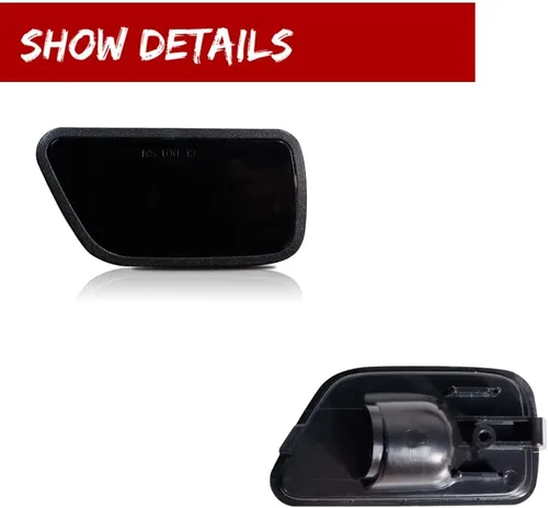 Vista 3 de 2 luces de marcador lateral para parachoques trasero, carcasa de lente ahumada, para Honda CR-V 1997-2001
