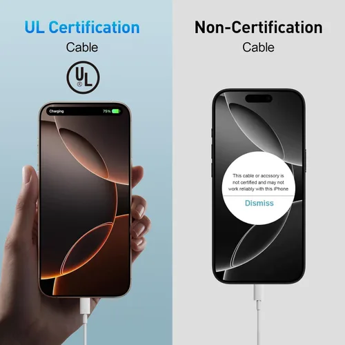 Vista 5 de Cargador para iPhone 15, 16, 17, carga rápida, cable de carga USB C de 6.6 pies de largo con bloque de carga rápida de teléfono tipo C de 30 W