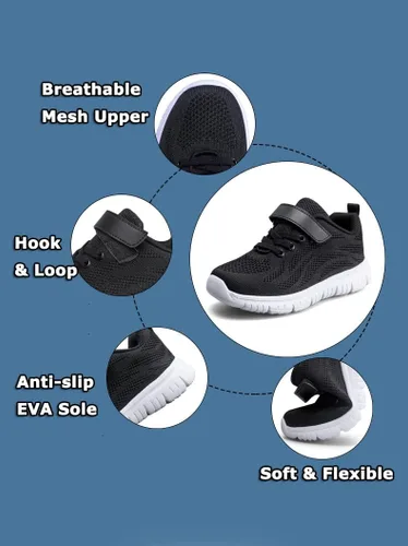 Vista 2 de Zapatillas de running para niños niñas deportivas para caminar