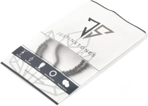 Vista 3 de Black Jet Lignite - Cuentas redondas de cristal curativo de 0.16 pulgadas (0.157 in) para hacer joyas Negro Jet Lignita