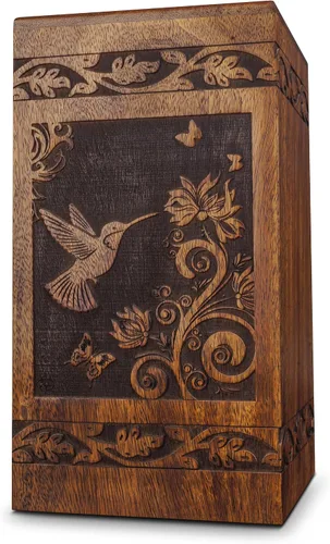Vista 12 de ZIYA Urnas de recuerdo de mariposa para cenizas humanas, hombres o mujeres, hechas a mano, pequeña urna de cremación conmemorativa para cenizas