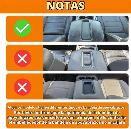 Vista 2 de RT-TCZ para reposabrazos de bandeja de tapa de Silverado de fibra de carbono para Chevy Silverado/Suburban/Tahoe 2014-2018 para GMC Sierra/Yukon