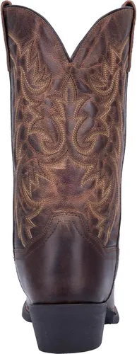 Vista 4 de Laredo Bryce - Botas de vestir con punta cuadrada para hombre, color marrón, Beige
