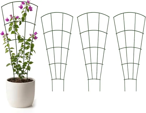 Vista 15 de Enrejado de metal para plantas de 24 pulgadas, soporte para plantas